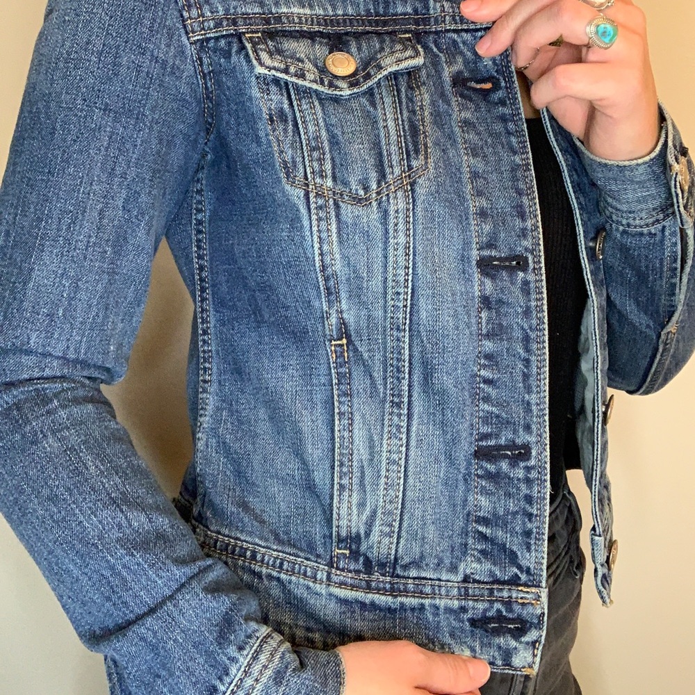 American Eagle Extra Small Jean Jacket - Great Co… - image 4